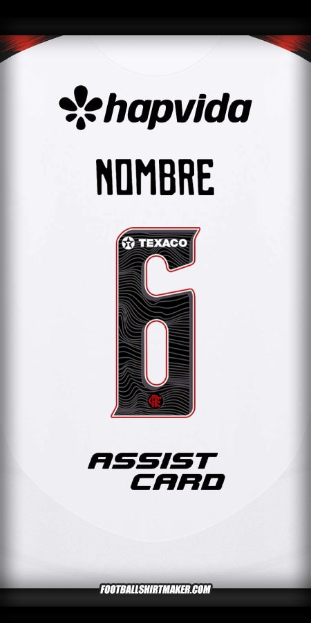 Camiseta Flamengo 2025 Visita -  nombre - 6