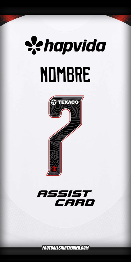 Jersey Flamengo 2025 Visita -  nombre - 7