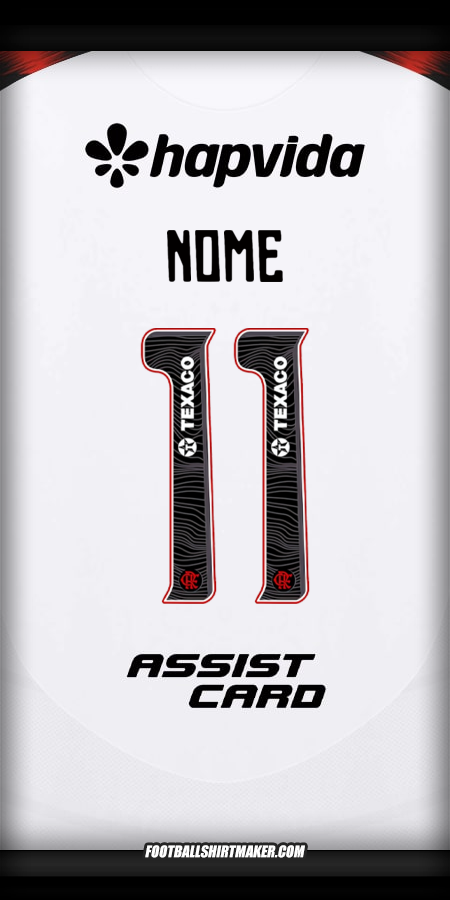 Camisola Flamengo 2025 Alternativa -  nome - 11