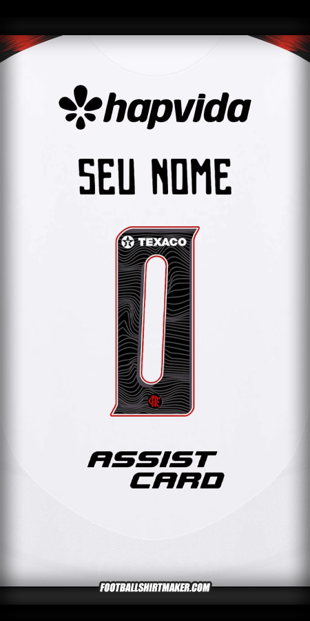 Camisa Flamengo 2025 II -  seu nome - 0