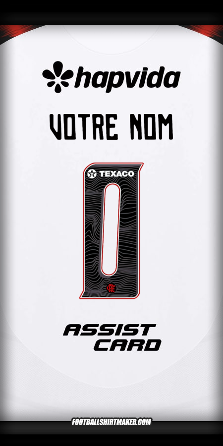 Maillot Flamengo 2025 Extérieur -  votre nom - 0