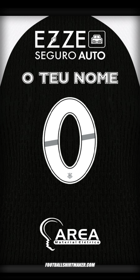 Camisola Corinthians 2025/2026 Alternativa -  o teu nome - 0