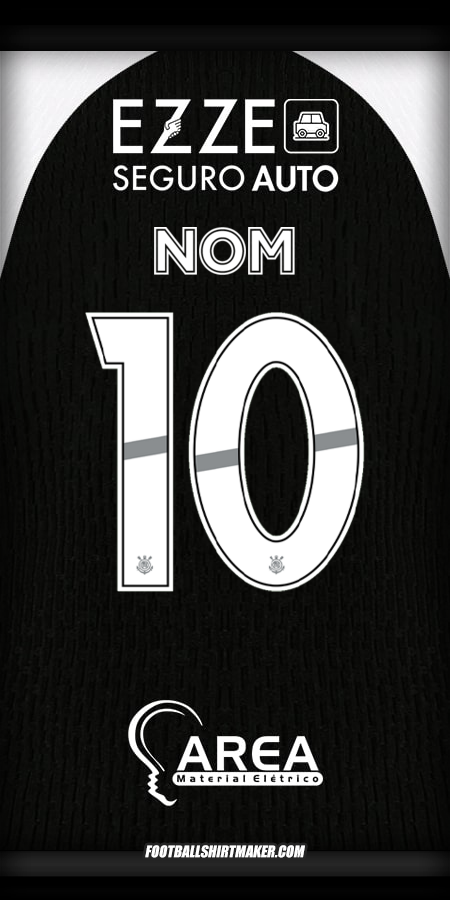 Maillot Corinthians 2025/2026 Extérieur -  nom - 10