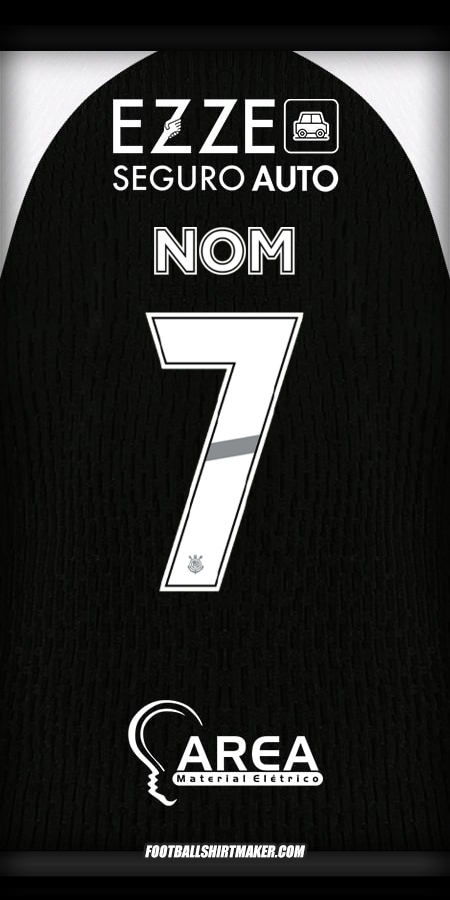 Maillot Corinthians 2025/2026 Extérieur -  nom - 7