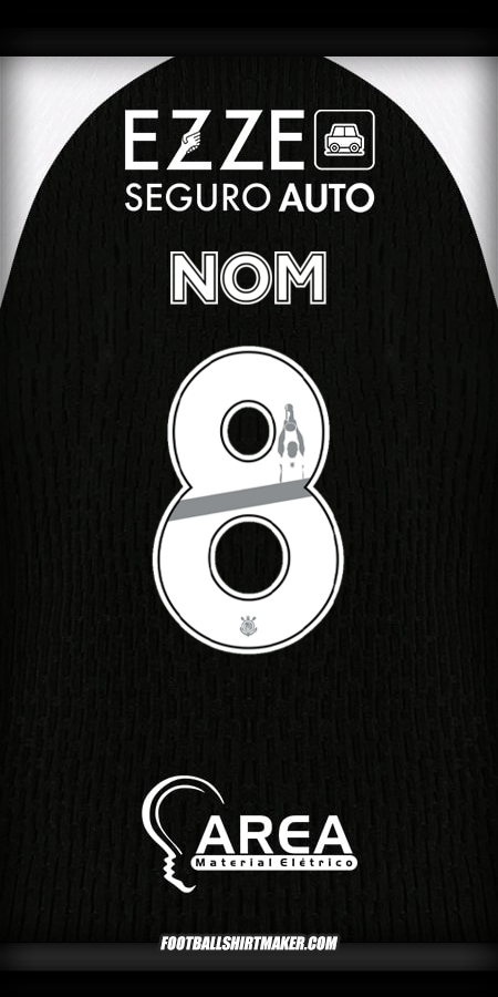 Maillot Corinthians 2025/2026 Extérieur -  nom - 8