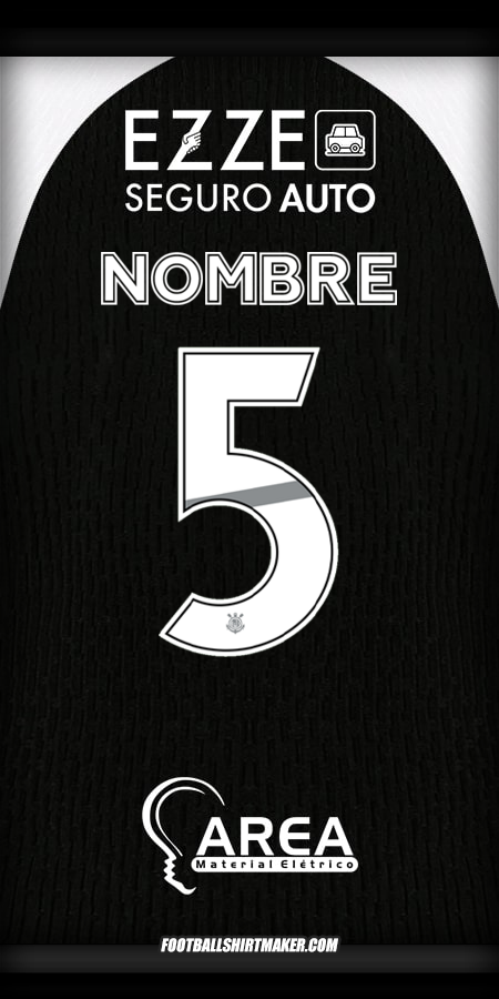 Jersey Corinthians 2025/2026 Visita -  nombre - 5