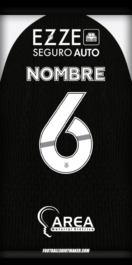 Camiseta Corinthians 2025/2026 Visita -  nombre - 6