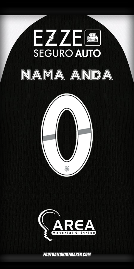 Jersey Corinthians 2025/2026 Alternatif -  nama anda - 0