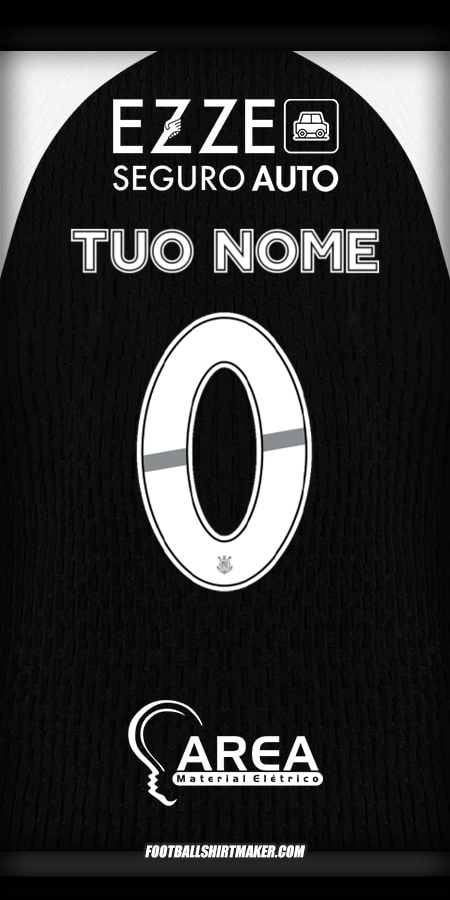 Maglia Corinthians 2025/2026 Seconda -  tuo nome - 0