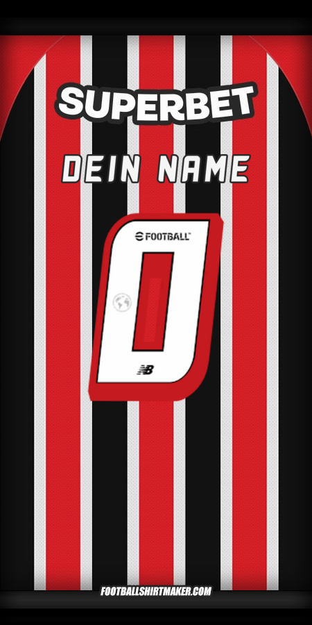 Trikot Sao Paulo FC 2025 Auswärts -  dein name - 0