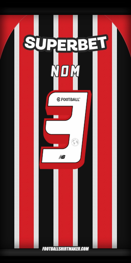 Maillot Sao Paulo FC 2025 Extérieur -  nom - 3
