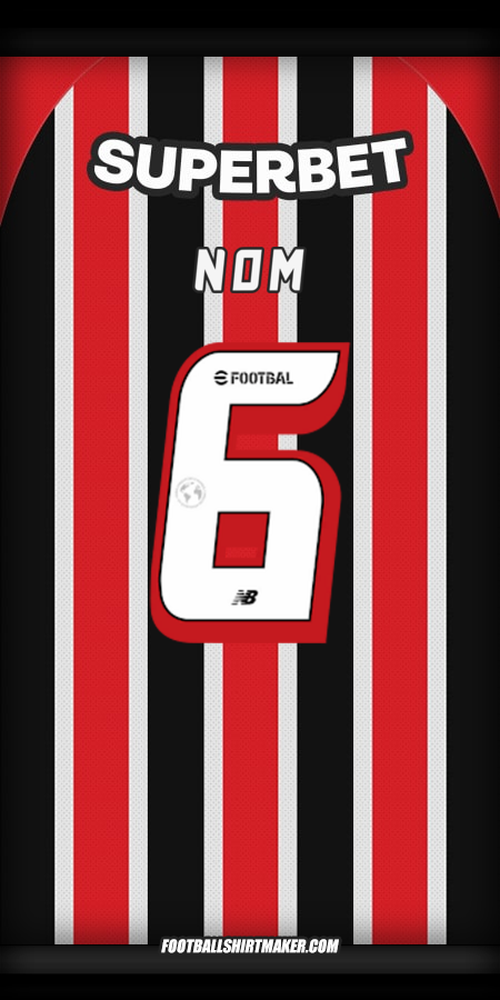 Maillot Sao Paulo FC 2025 Extérieur -  nom - 6
