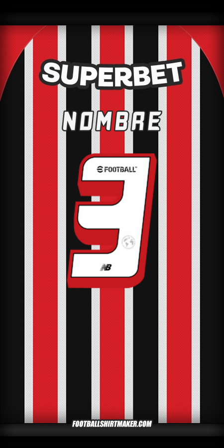Camiseta Sao Paulo FC 2025 Visita -  nombre - 3