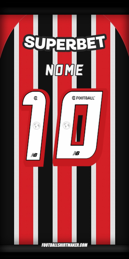 Maglia Sao Paulo FC 2025 Seconda -  nome - 10