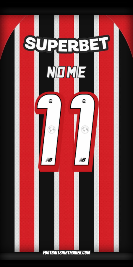 Maglia Sao Paulo FC 2025 Seconda -  nome - 11