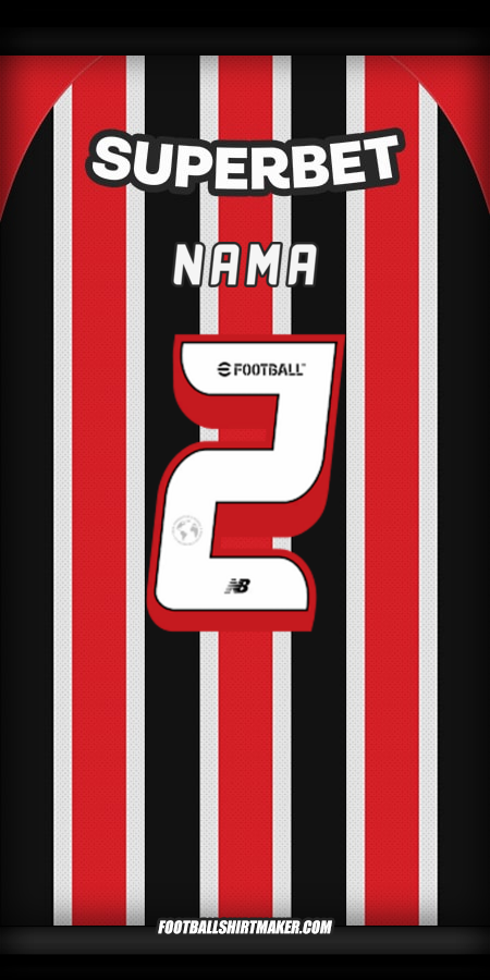 Jersey Sao Paulo FC 2025 Alternatif -  nama - 2