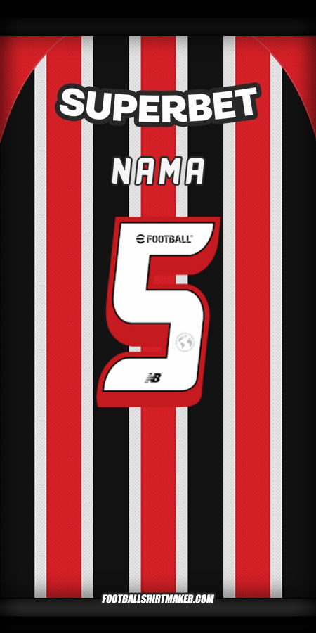 Jersey Sao Paulo FC 2025 Alternatif -  nama - 5