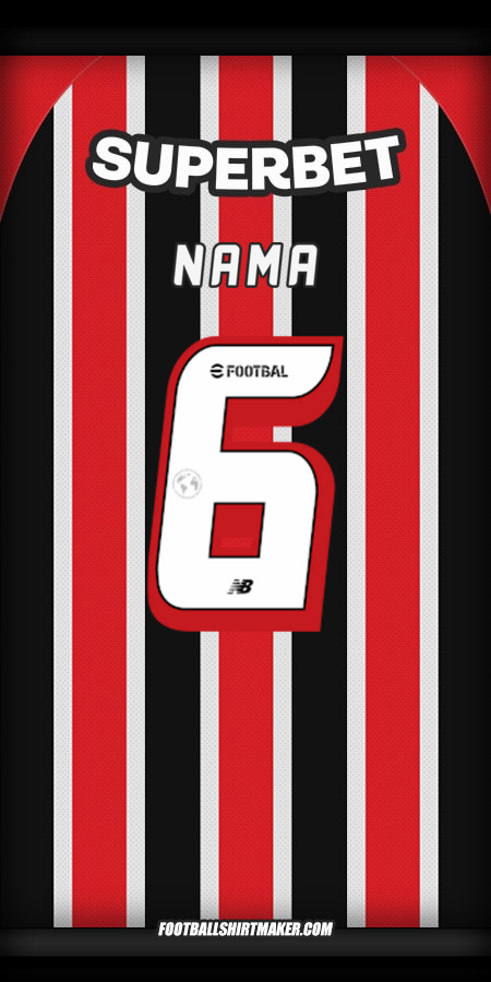 Jersey Sao Paulo FC 2025 Alternatif -  nama - 6