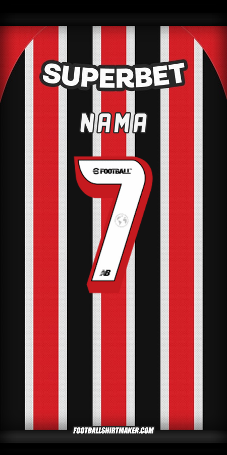 Jersey Sao Paulo FC 2025 Alternatif -  nama - 7