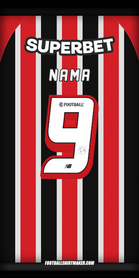 Jersey Sao Paulo FC 2025 Alternatif -  nama - 9