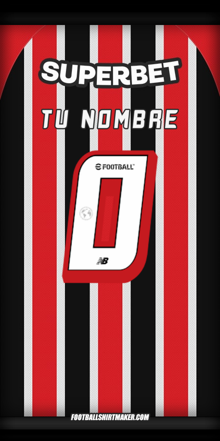 Camiseta Sao Paulo FC 2025 Visita -  tu nombre - 0