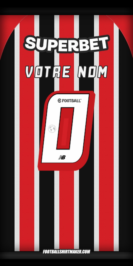 Maillot Sao Paulo FC 2025 II -  votre nom - 0