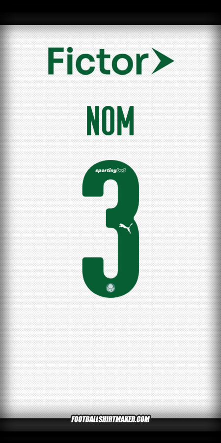 Maillot Palmeiras 2025 Extérieur -  nom - 3