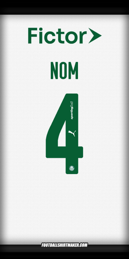 Maillot Palmeiras 2025 Extérieur -  nom - 4