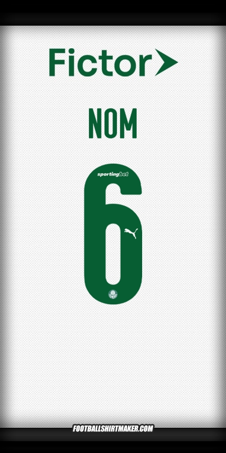 Maillot Palmeiras 2025 Extérieur -  nom - 6