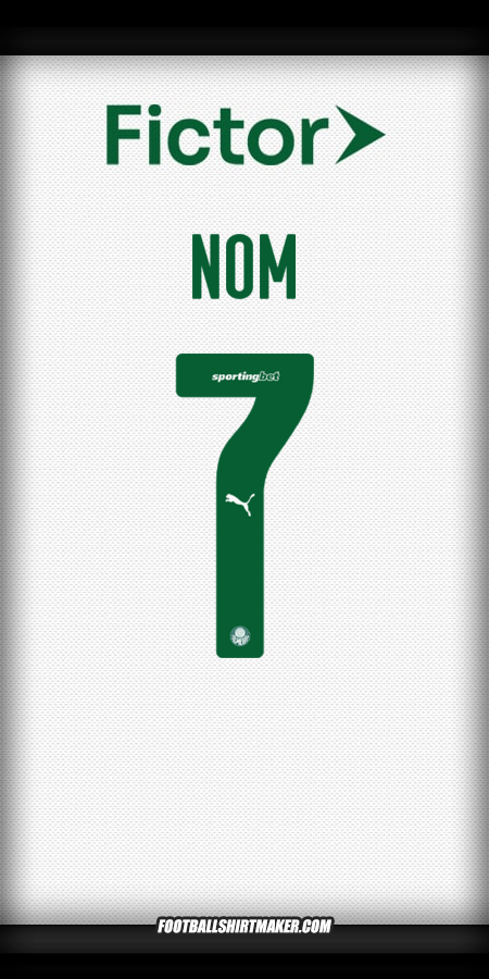 Maillot Palmeiras 2025 Extérieur -  nom - 7