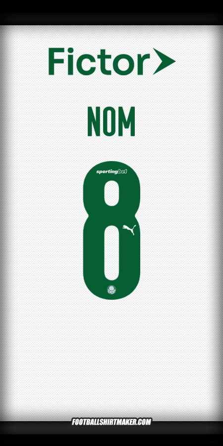 Maillot Palmeiras 2025 Extérieur -  nom - 8