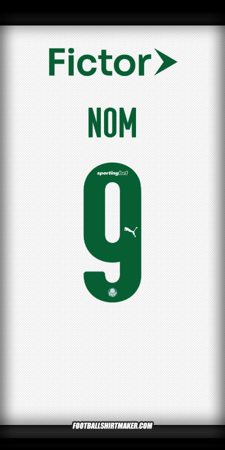 Maillot Palmeiras 2025 Extérieur -  nom - 9