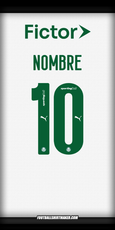 Jersey Palmeiras 2025 Visita -  nombre - 10