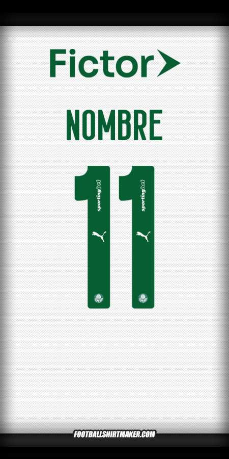 Jersey Palmeiras 2025 Visita -  nombre - 11