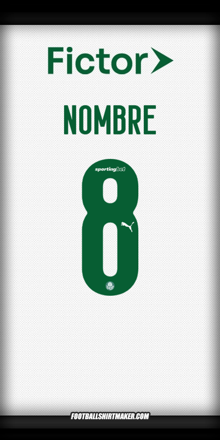 Jersey Palmeiras 2025 Visita -  nombre - 8