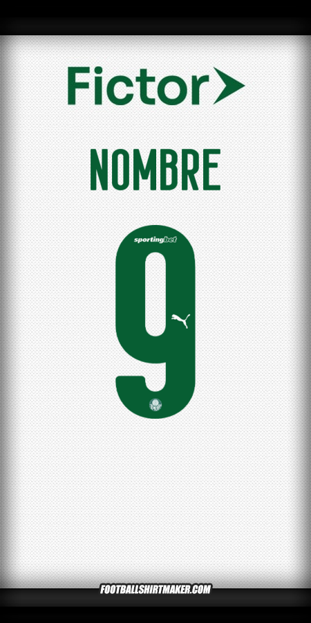 Jersey Palmeiras 2025 Visita -  nombre - 9
