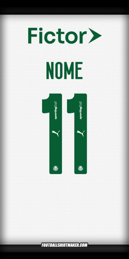 Maglia Palmeiras 2025 Seconda -  nome - 11