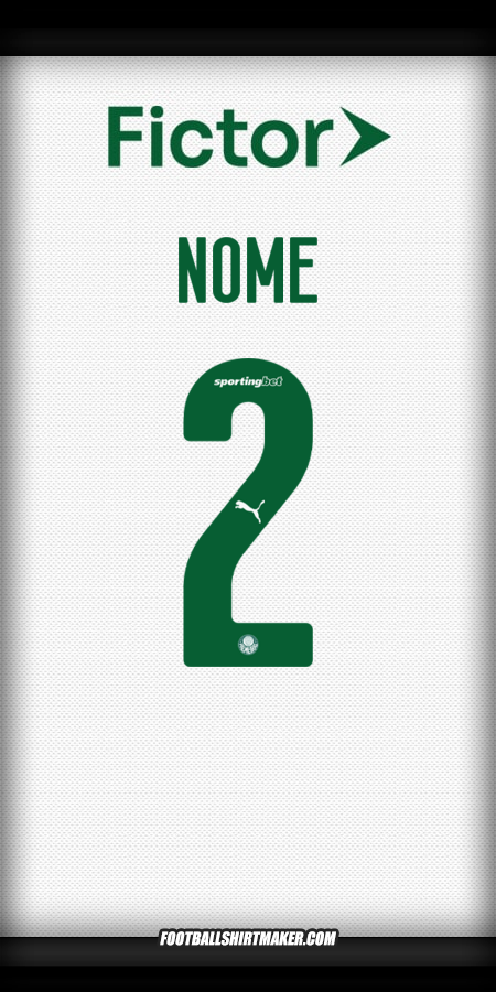 Maglia Palmeiras 2025 Seconda -  nome - 2