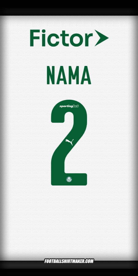 Jersey Palmeiras 2025 Alternatif -  nama - 2