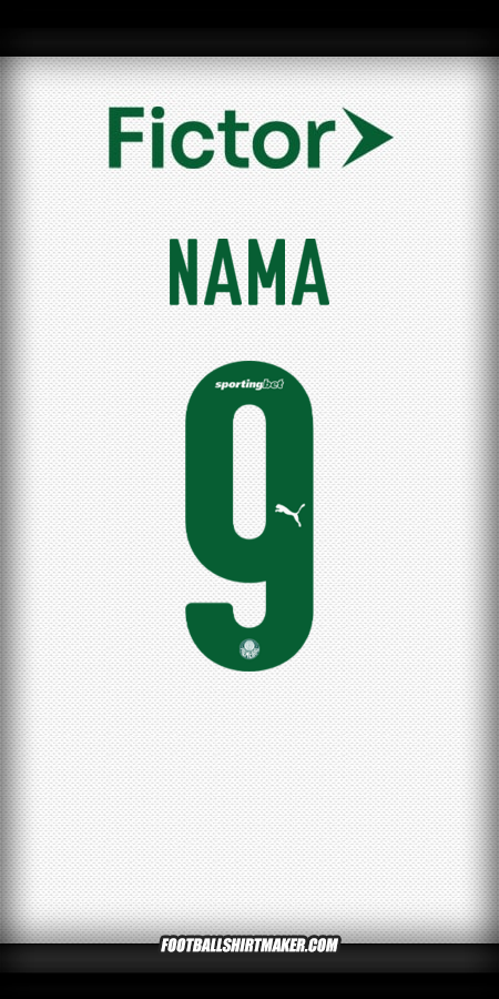 Jersey Palmeiras 2025 Alternatif -  nama - 9