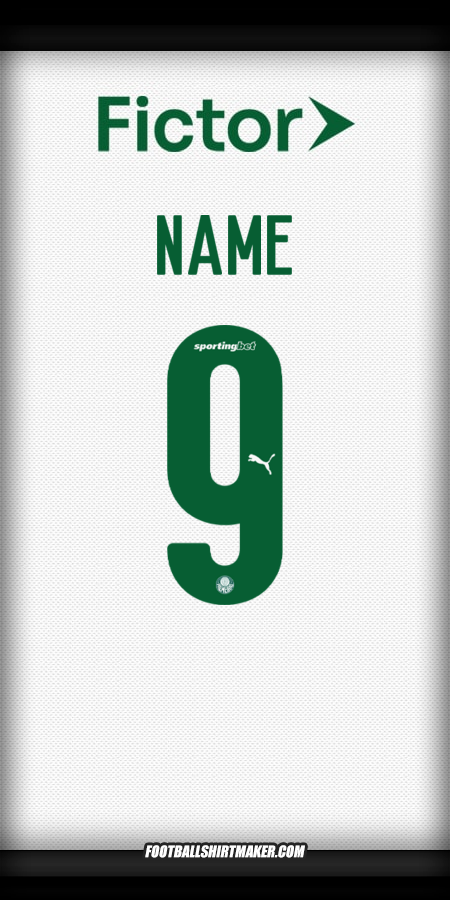Jersey Palmeiras 2025 Away -  name - 9