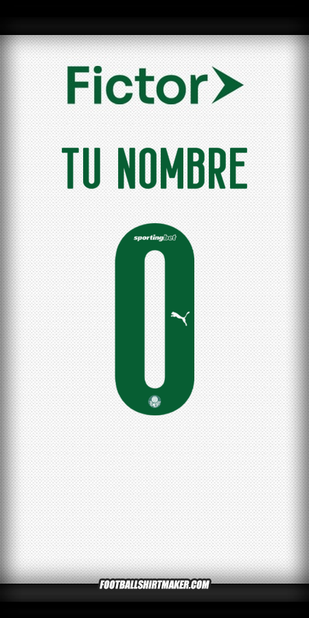 Camiseta Palmeiras 2025 Visita -  tu nombre - 0