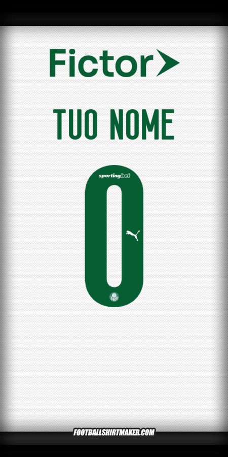 Maglia Palmeiras 2025 Seconda -  tuo nome - 0
