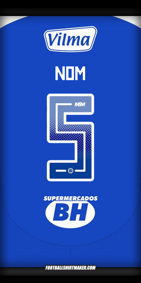 Maillot Cruzeiro 2025 -  nom - 5