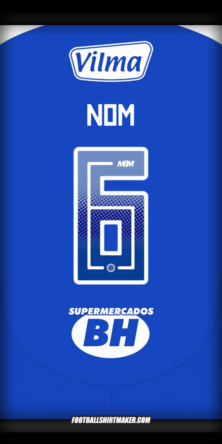 Maillot Cruzeiro 2025 -  nom - 6