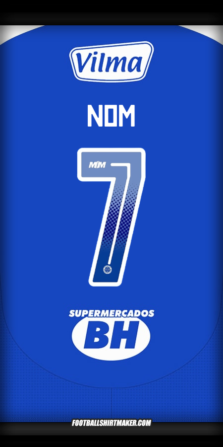 Maillot Cruzeiro 2025 -  nom - 7