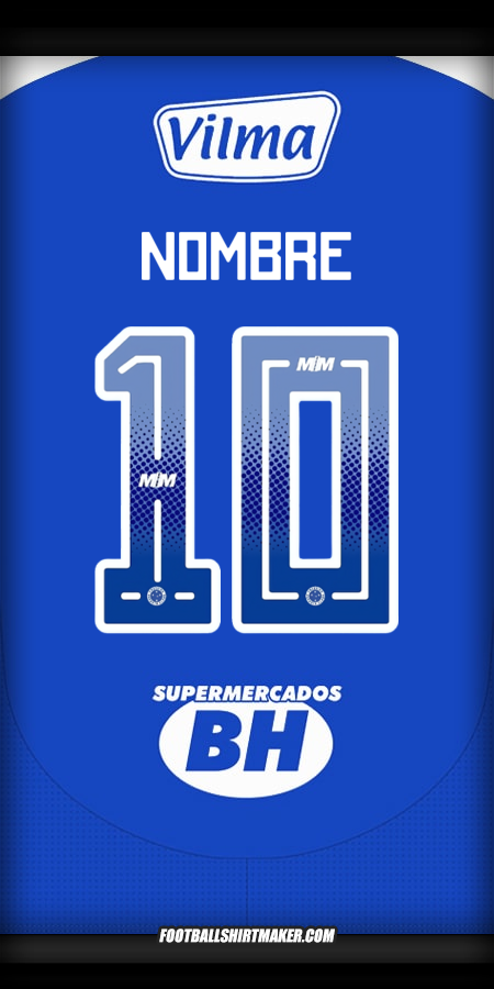 Jersey Cruzeiro 2025 -  nombre - 10