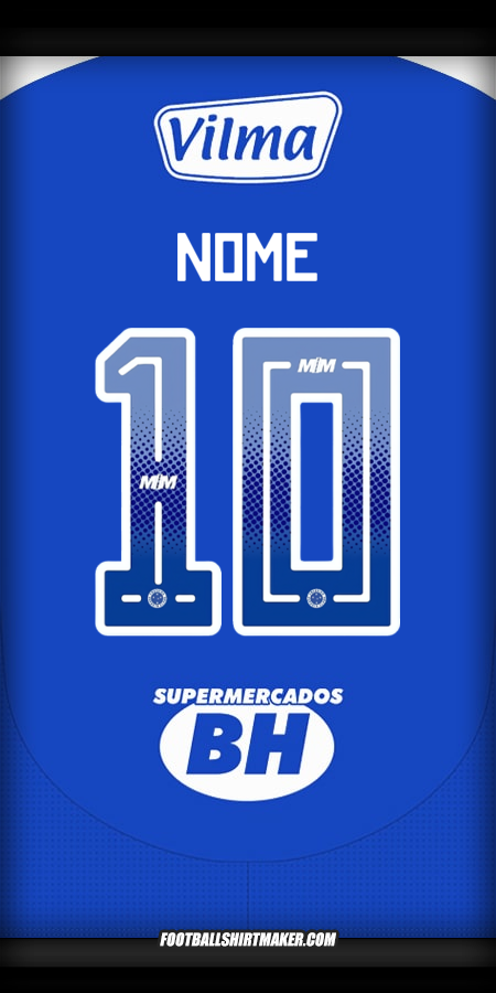 Maglia Cruzeiro 2025 -  nome - 10