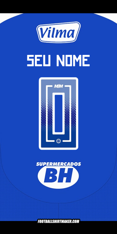 Camisa Cruzeiro 2025 -  seu nome - 0
