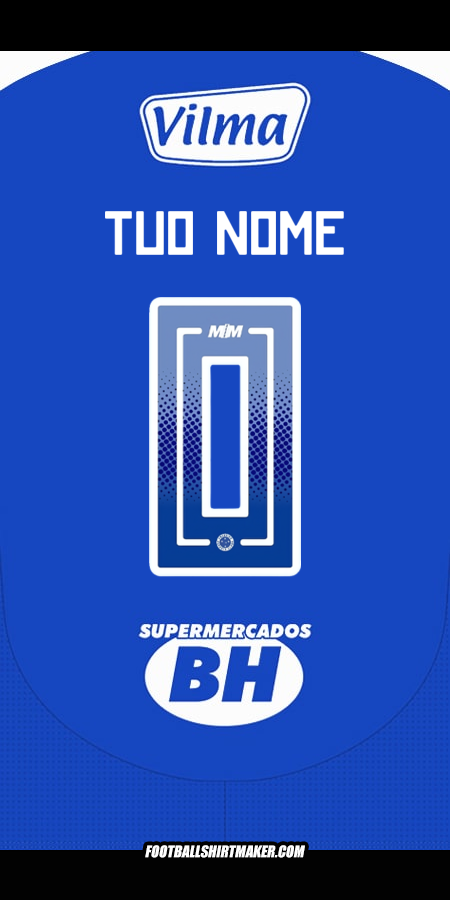 Maglia Cruzeiro 2025 -  tuo nome - 0